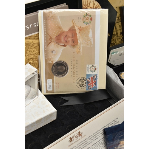 98 - A LARGE CARDBOARD BOX OF MIXED COINAGE, to include a folder of Her Majesty in pictures set of gold l... 