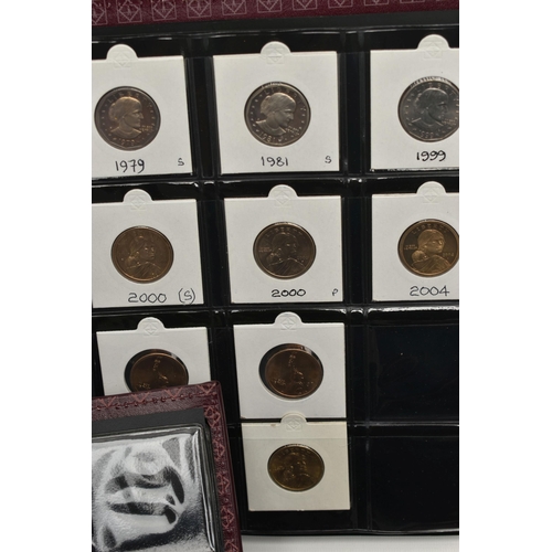 232 - A BOX OF WORLD COINS CONTAINED IN Eight x  Coin Folders/Albums Containing Quite Modern World Coinage... 