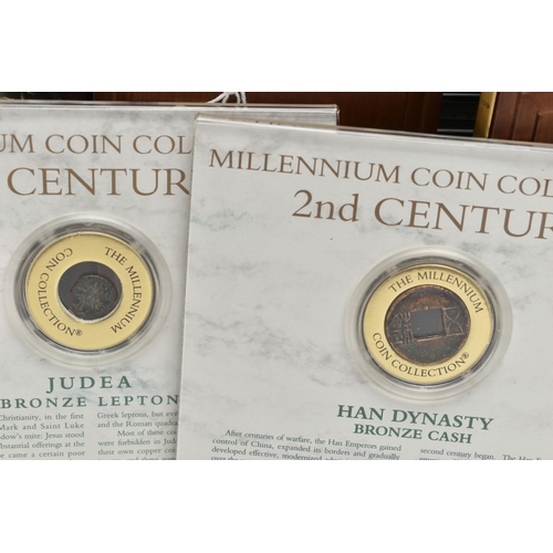 254 - A FRANKLIN MINT MILLENNIUM COIN COLLECTION, to include first century to twentieth century coinage ho... 