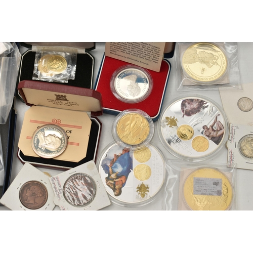 255 - A BOX OF MIXED COINAGE, to include 12x Piedfort Silver proof £1 coins with the rarer 1983 Piedfort a... 