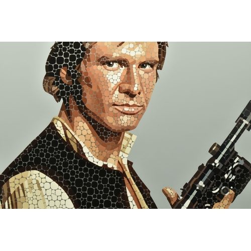 317 - PAUL NORMANSELL (BRITISH 1978) 'HAN SOLO', a head and shoulders portrait of Harrison Ford as his Sta... 