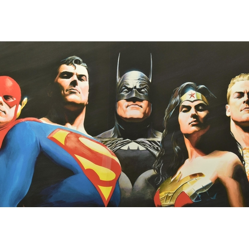 322 - ALEX ROSS FOR DC COMICS (AMERICAN CONTEMPORARY) 'ORIGINAL SEVEN' portraits of Green Lantern, Flash, ... 