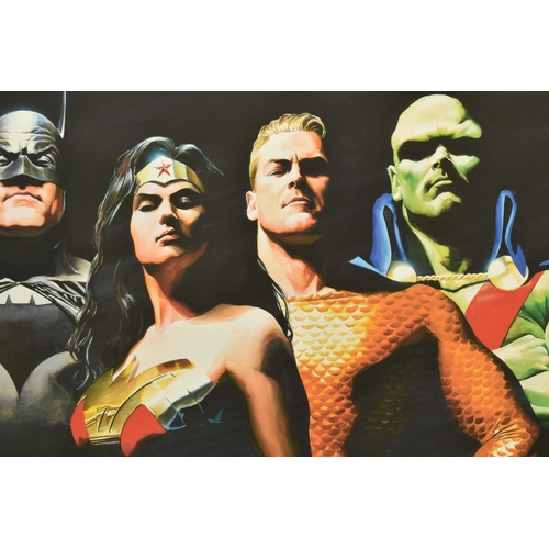 322 - ALEX ROSS FOR DC COMICS (AMERICAN CONTEMPORARY) 'ORIGINAL SEVEN' portraits of Green Lantern, Flash, ... 