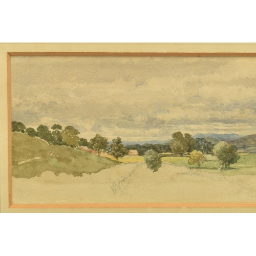 326 - CIRCLE OF ROBERT HILLS (1769-1844) A LANDSCAPE STUDY, an unfinished study of an extensive landscape,... 