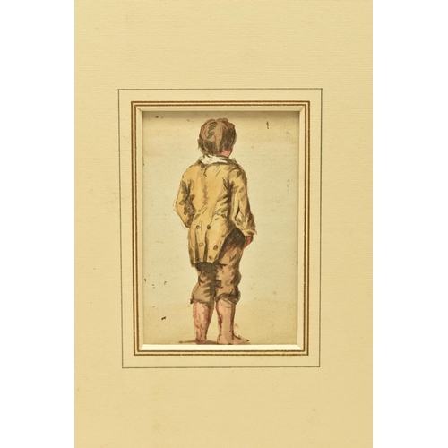 348 - CIRCLE OF PHILIP JAKOB De LOUTHERBOURG (1740-1812) A STUDY OF A YOUNG BOY, the boy is viewed from be... 