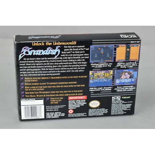 537 - BRANDISH NINTENDO SNES GAME, NSTC version of a game that never released in PAL territories, includes... 