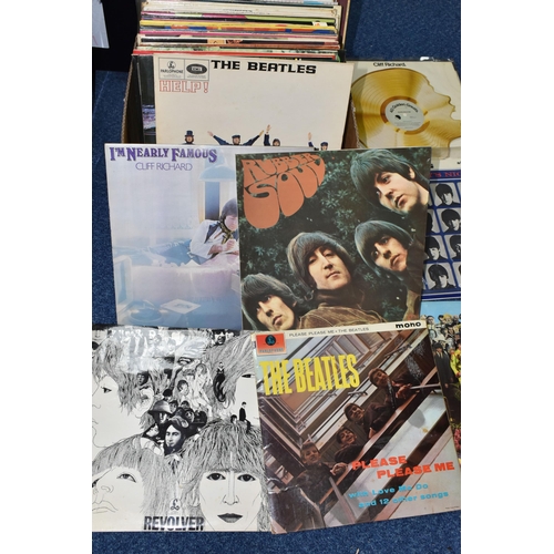 529 - ONE BOX OF LP RECORDS, approximately sixty records, to include The Beatles Revolver, The Beatles 'Pl... 