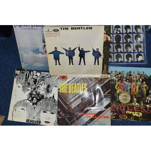 529 - ONE BOX OF LP RECORDS, approximately sixty records, to include The Beatles Revolver, The Beatles 'Pl... 