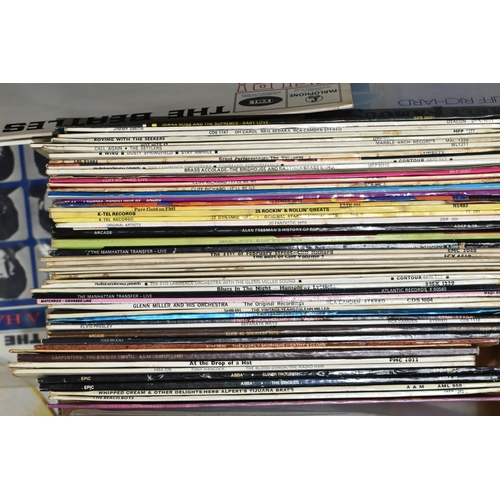 529 - ONE BOX OF LP RECORDS, approximately sixty records, to include The Beatles Revolver, The Beatles 'Pl... 