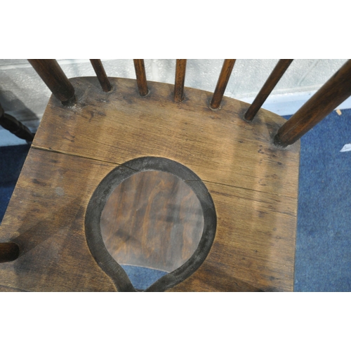 1220 - AN OAK TELEPHONE TABLE, with a single linenfold door, width 94cm x depth 42cm x height 77cm, along w... 