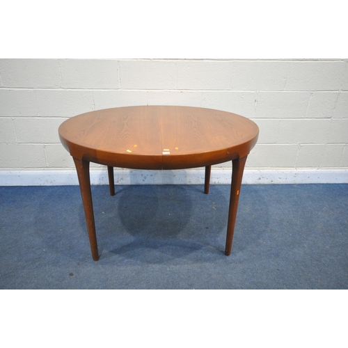 1239 - A FAARUP MOBELFABRIK DEIGN FOR BY IB KOFOD LARSEN, A MID CENTURY TEAK EXTENDING DINING TABLE, with t... 