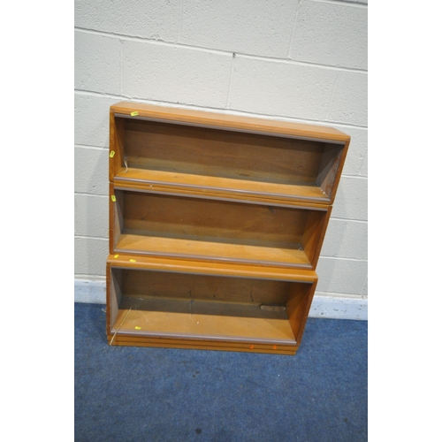 1258 - A 20TH CENTURY OAK KNEEHOLE DESK, with four drawers, length 105cm x 46cm x height 76cm, along with a... 