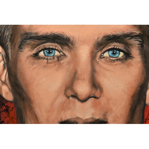 316 - PETE HUMPHREYS (BRITISH CONTEMPORARY) 'CILLIAN MURPHY II', a portrait of the Peaky Blinders star, si... 