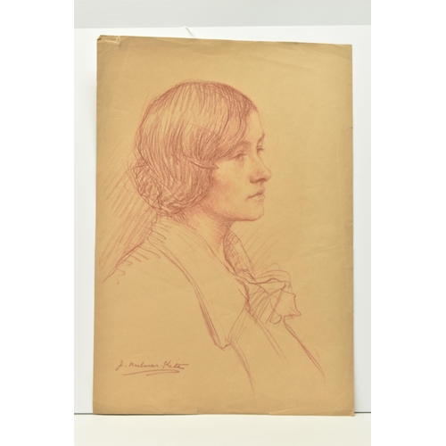 336 - JOSEPH MILNER KITE (1862-1946) A HEAD AND SHOULDERS PORTRAIT OF A YOUNG WOMAN, signed bottom left, c... 