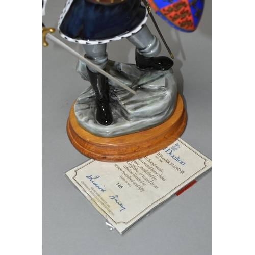 349 - A ROYAL DOULTON LIMITED EDITION FIGURE, 146/750 'Lord Olivier as Richard III' HN2881, with certifica... 