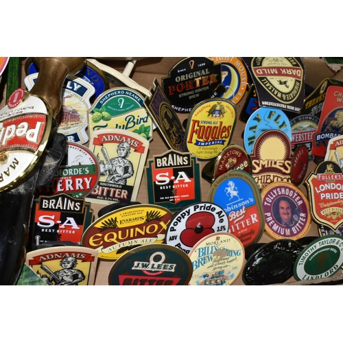 432 - A COLLECTION OF BREWERIANA, to include assorted Pump Clips, mainly recent real ale brews, many with ... 