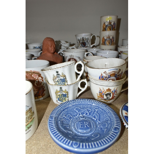 455 - A LARGE QUANTITY OF ROYAL COMMEMORATIVE CERAMICS, comprising five pierced cabinet plates, a German p... 