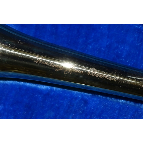 466 - A CASED JUPITER TROMBONE, in brass and plated finish, with hard fitted case (1) (Condition Report: a... 