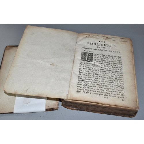 437 - A LEATHERBOUND JOHN GOODWIN BOOK DATED 1670, titled 'A Being Filled With The Spirit', printed by E.C... 