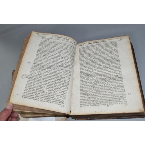 437 - A LEATHERBOUND JOHN GOODWIN BOOK DATED 1670, titled 'A Being Filled With The Spirit', printed by E.C... 