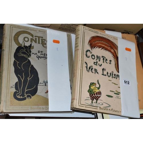 512 - FRECH LANGUAGE BOOKS, two titles, Jeanne Roche-Mazon; Contes Du Ver Luisant and Charles Robert-Dumas... 