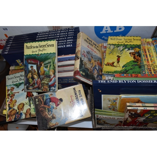 514 - BLYTON; Enid, two boxes containing seventy-three tiles comprising 42 'Noddy' books and stories, The ... 