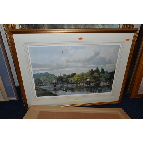 523 - A SELECTION OF 20TH CENTURY PAINTINGS AND PRINTS, comprising two still life watercolours with an att... 