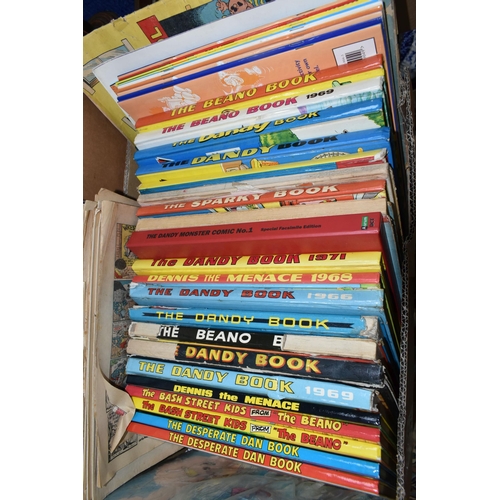 546 - COMIC BOOKS/COMICS, three boxes containing a collection of approximately sixty-five hardback titles,... 