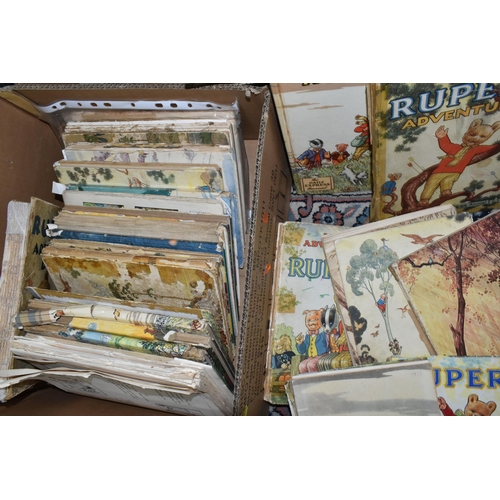 548 - A QUANTITY OF ASSORTED RUPERT BOOKS AND ANNUALS, assorted books and annuals from the 1940's onwards,... 