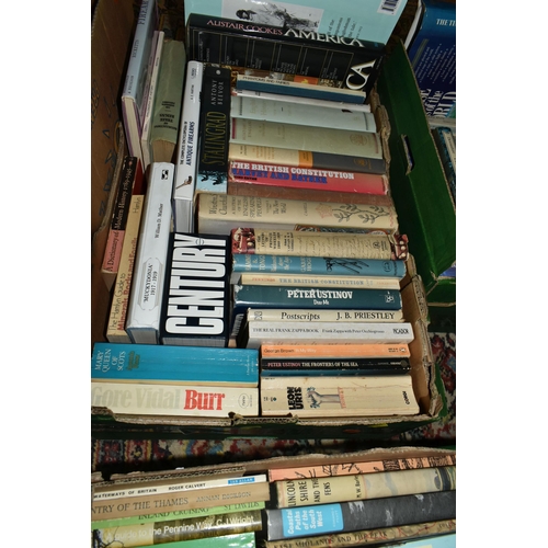 559 - SEVEN BOXES OF BOOKS, to include nine Folio Society titles - The Monks of War, Belloc Cautionary Tal... 