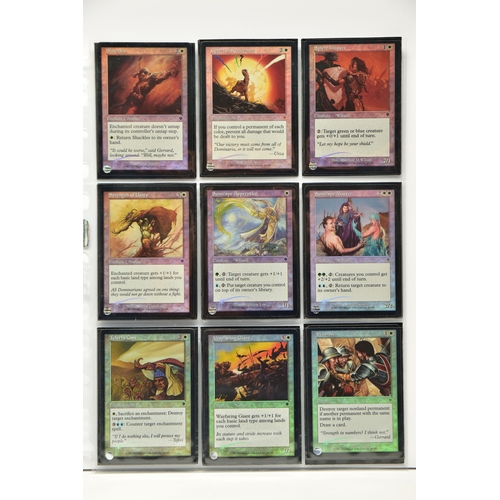 252 - INCOMPLETE MAGIC THE GATHERING: INVASION FOIL SET, cards that are present are genuine and all in exc... 