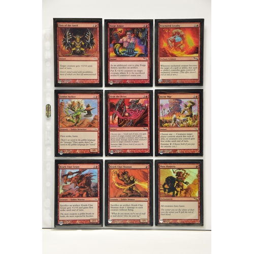 256 - COMPLETE MAGIC THE GATHERING: MIRRODIN FOIL SET, all cards are present, genuine and are all in excel... 