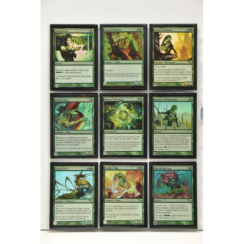 256 - COMPLETE MAGIC THE GATHERING: MIRRODIN FOIL SET, all cards are present, genuine and are all in excel... 