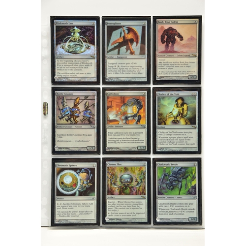 256 - COMPLETE MAGIC THE GATHERING: MIRRODIN FOIL SET, all cards are present, genuine and are all in excel... 