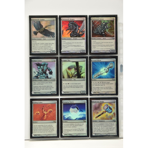 256 - COMPLETE MAGIC THE GATHERING: MIRRODIN FOIL SET, all cards are present, genuine and are all in excel... 