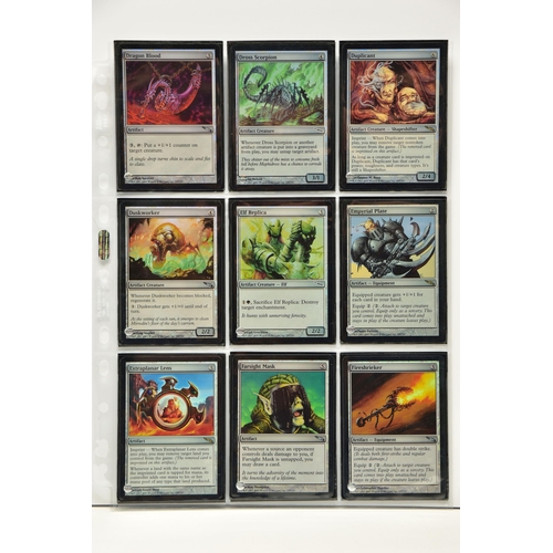 256 - COMPLETE MAGIC THE GATHERING: MIRRODIN FOIL SET, all cards are present, genuine and are all in excel... 