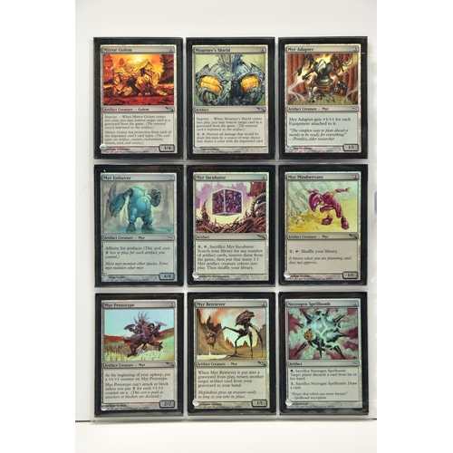 256 - COMPLETE MAGIC THE GATHERING: MIRRODIN FOIL SET, all cards are present, genuine and are all in excel... 