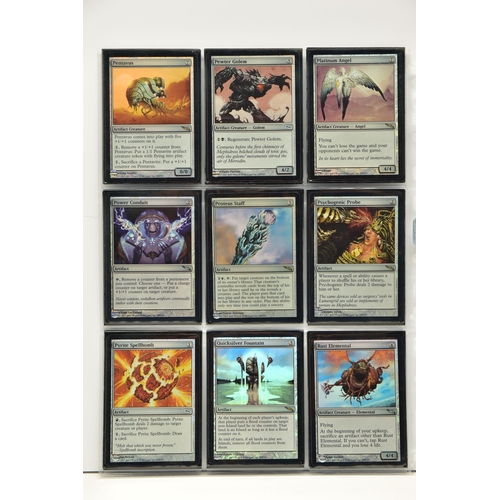 256 - COMPLETE MAGIC THE GATHERING: MIRRODIN FOIL SET, all cards are present, genuine and are all in excel... 