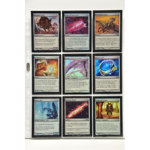 256 - COMPLETE MAGIC THE GATHERING: MIRRODIN FOIL SET, all cards are present, genuine and are all in excel... 