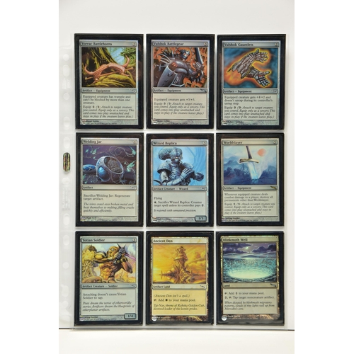 256 - COMPLETE MAGIC THE GATHERING: MIRRODIN FOIL SET, all cards are present, genuine and are all in excel... 