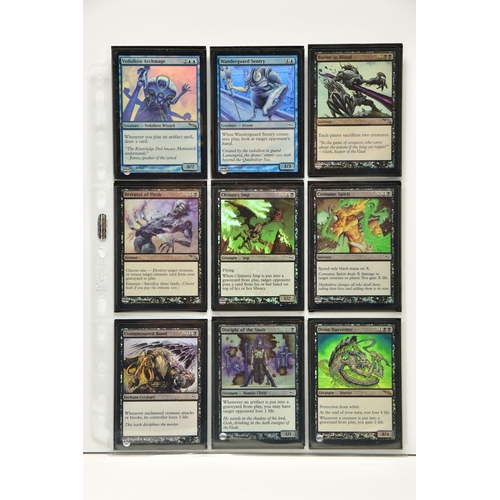 256 - COMPLETE MAGIC THE GATHERING: MIRRODIN FOIL SET, all cards are present, genuine and are all in excel... 