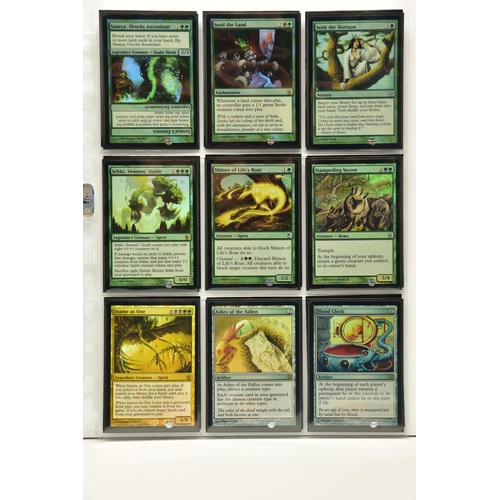 259 - COMPLETE MAGIC THE GATHERING: SAVIOURS OF KAMIGAWA FOIL SET, all cards are present, genuine and are ... 