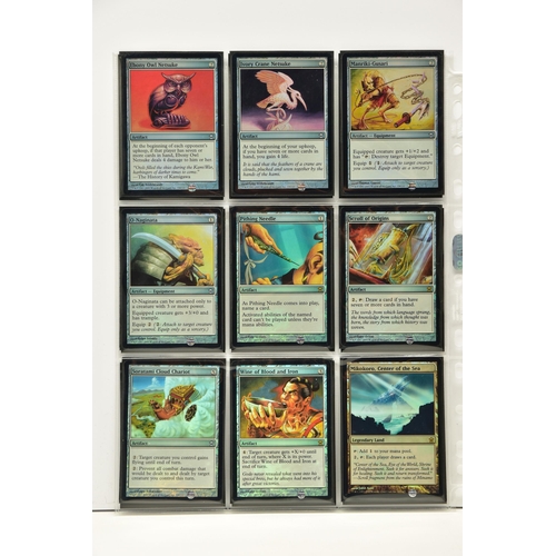 259 - COMPLETE MAGIC THE GATHERING: SAVIOURS OF KAMIGAWA FOIL SET, all cards are present, genuine and are ... 