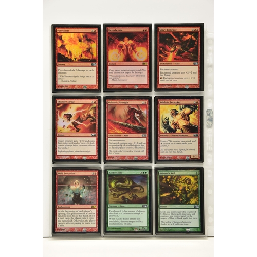 260 - COMPLETE MAGIC THE GATHERING: MAGIC 2011 FOIL SET, all cards are present, genuine and are all in min... 