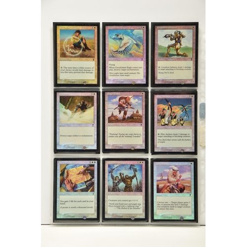 261 - COMPLETE MAGIC THE GATHERING: SEVENTH EDITION FOIL SET, all cards are present, genuine and are all i... 