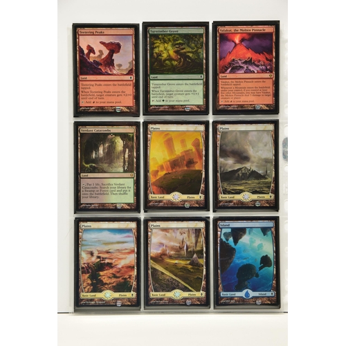 263 - COMPLETE MAGIC THE GATHERING: ZENDIKAR FOIL SET, all cards are present, genuine and are all in near ... 