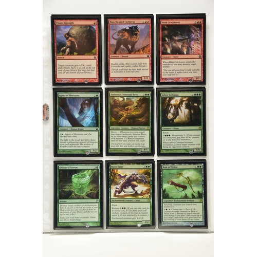 268 - COMPLETE MAGIC THE GATHERING: THEROS FOIL SET, all cards are present, genuine and are all in near mi... 