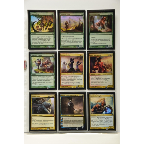 268 - COMPLETE MAGIC THE GATHERING: THEROS FOIL SET, all cards are present, genuine and are all in near mi... 