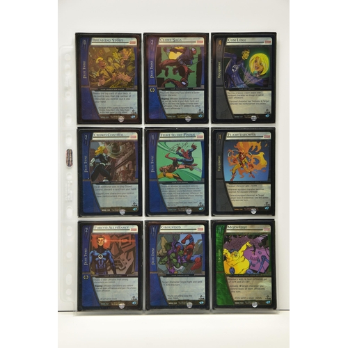 282 - COMPLETE VS. SYSTEM MARVEL: WEB OF SPIDER-MAN 1ST EDITION FOIL SET, all cards are present, genuine a... 