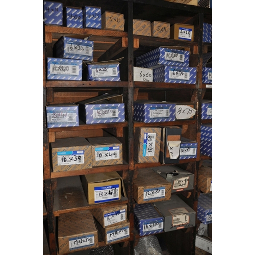 927 - SEVENTY PARTIAL AND FULL BOXES OF COUNTERSUNK ALLEN HEADED METRIC BOLTS (see pics for sizes )(this l... 